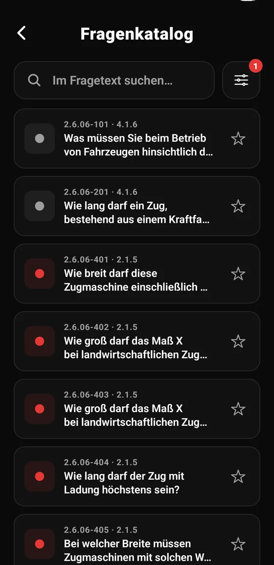 Der komplette Fragenkatalog